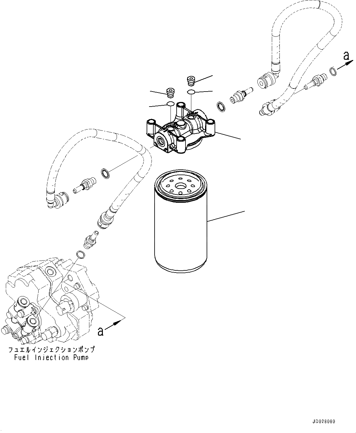 Схема запчастей Komatsu SAA6D107E-1B - ТОПЛИВН. ФИЛЬТР. (№7-) ТОПЛИВН. ФИЛЬТР.