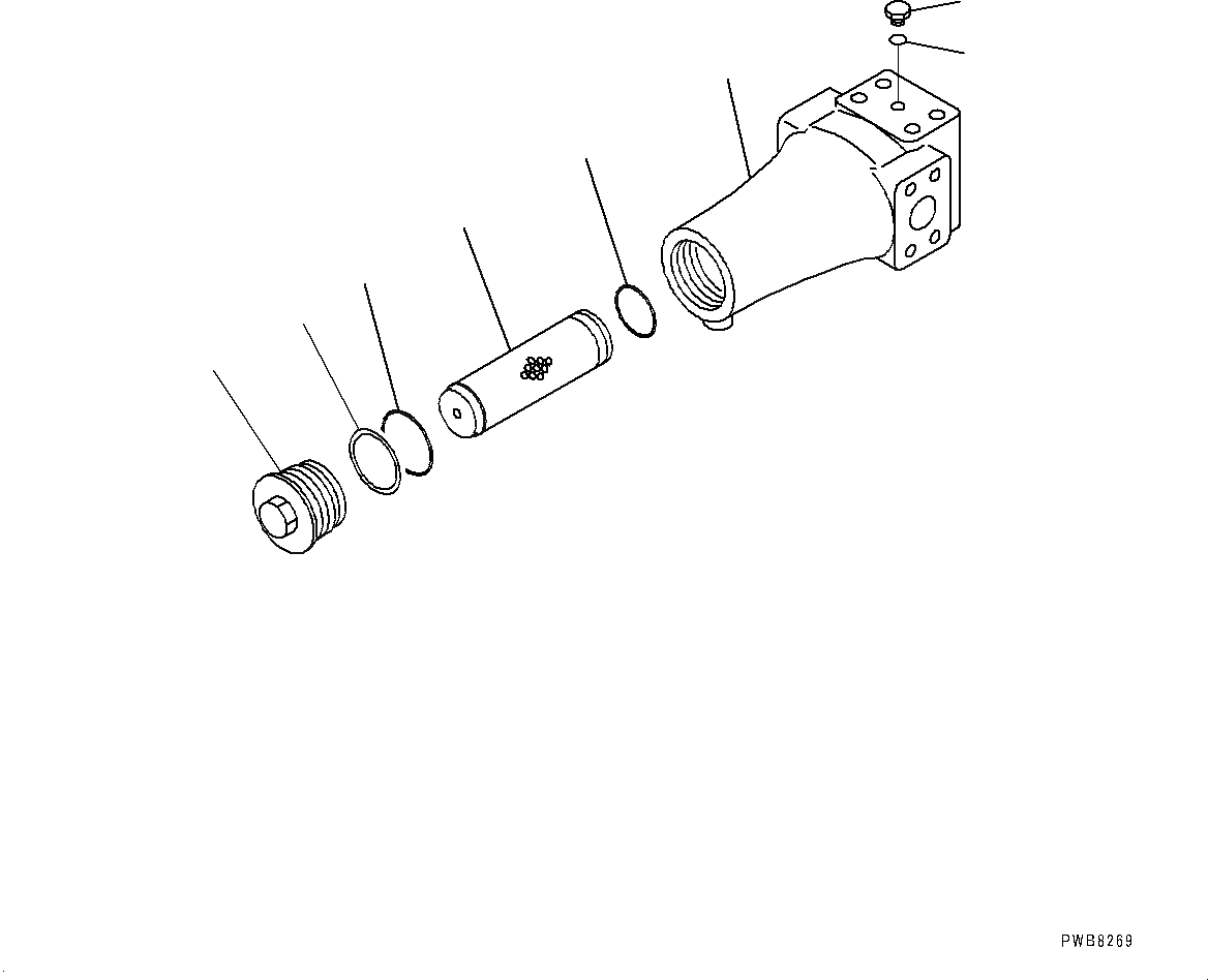 Схема запчастей Komatsu PC1250LC-8 - ПОВОРОТН. УПРАВЛЯЮЩ. КЛАПАН, ВНУТР. ЧАСТИ, ФИЛЬТР (№8-) ПОВОРОТН. УПРАВЛЯЮЩ. КЛАПАН