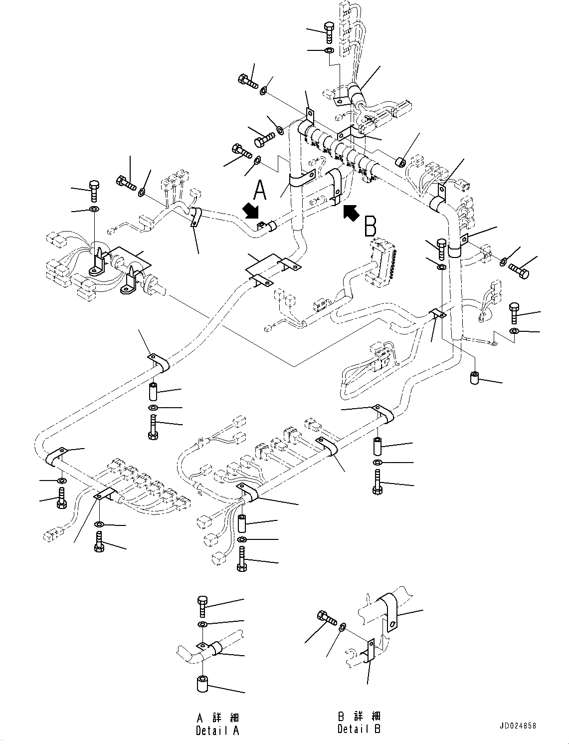 Схема запчастей Komatsu PC1250LC-8 - ОСНОВН. КОНСТРУКЦИЯ, КРЕПЛЕНИЕ (№8-) ОСНОВН. КОНСТРУКЦИЯ, С VOLT POWER ВЫПУСКН., VHMS