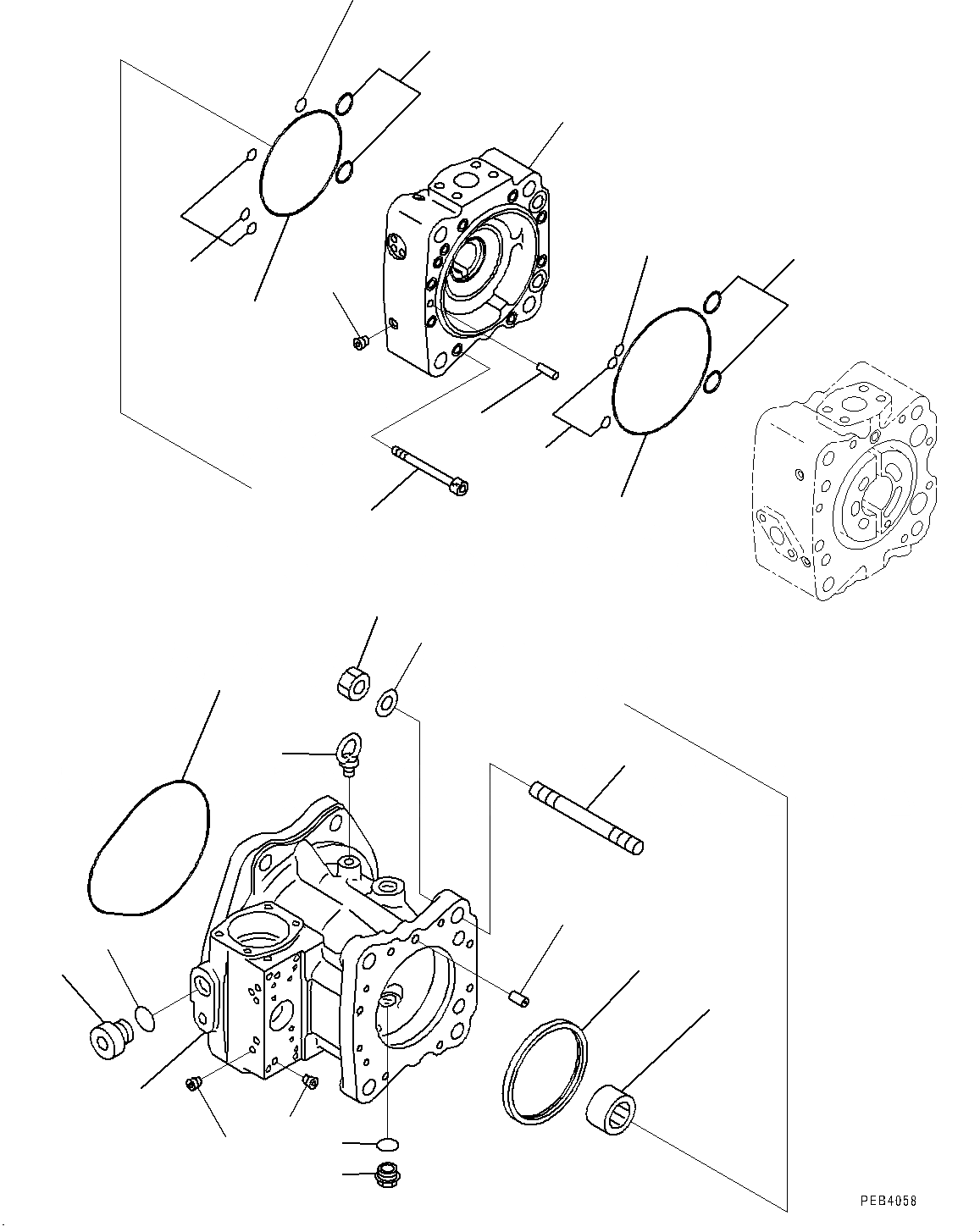 Схема запчастей Komatsu PC1250-8 - NO. НАСОС, ВНУТР. ЧАСТИ (/) (№8-) NO. НАСОС