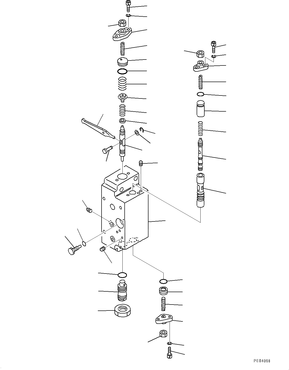 Схема запчастей Komatsu PC1250-8 - NO. НАСОС, ВНУТР. ЧАСТИ (/) (№8-) NO. НАСОС
