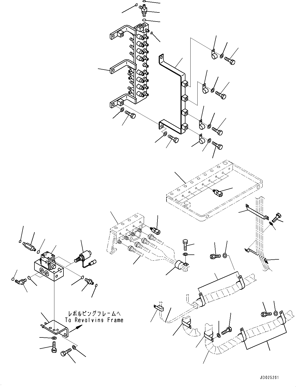 Схема запчастей Komatsu PC1250-8 - ПРОПОРЦИОНАЛЬН. PRESSURE УПРАВЛ-Е (PPC) ТРУБЫ СОЕД-Е, СОЕД-Е, КЛАПАН И КРЕПЛЕНИЕ (№8-) ПРОПОРЦИОНАЛЬН. PRESSURE УПРАВЛ-Е (PPC) ТРУБЫ СОЕД-Е, ВЫС. КРЕПЛЕНИЕ КАБИНЫ, ПРЯМАЯ ЛОПАТА CONFIGURATION
