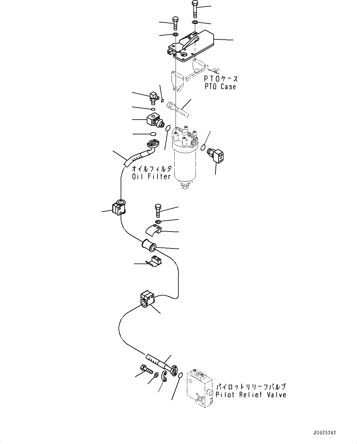 Схема запчастей Komatsu PC1250-8 - ПРОПОРЦИОНАЛЬН. PRESSURE УПРАВЛ-Е (PPC) НАСОС ТРУБЫ, КОМПОНЕНТЫ (№8-) ПРОПОРЦИОНАЛЬН. PRESSURE УПРАВЛ-Е (PPC) НАСОС ТРУБЫ, ВЫС.-КРЕПЛЕНИЕ КАБИНЫ, MM