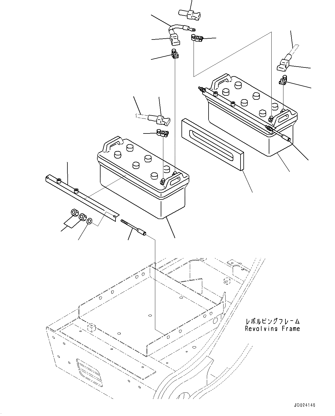 Схема запчастей Komatsu PC1250SP-8 - АККУМУЛЯТОР (№8-) АККУМУЛЯТОР, МОКР. ТИПА