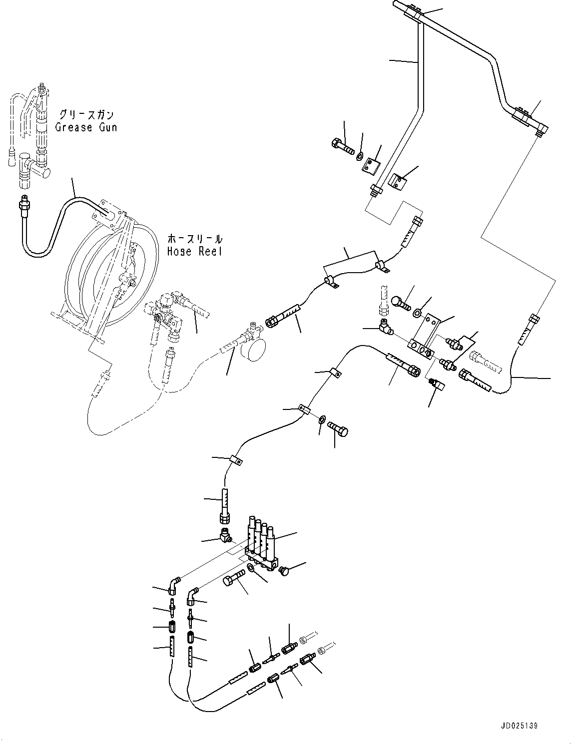 Схема запчастей Komatsu PC1250SP-8 - АВТОМАТИЧ.-СИСТ. СМАЗКИ СИСТЕМА, ОСНОВН. ТРУБЫ (№8-) АВТОМАТИЧ.-СИСТ. СМАЗКИ СИСТЕМА, С MM РУКОЯТЬ