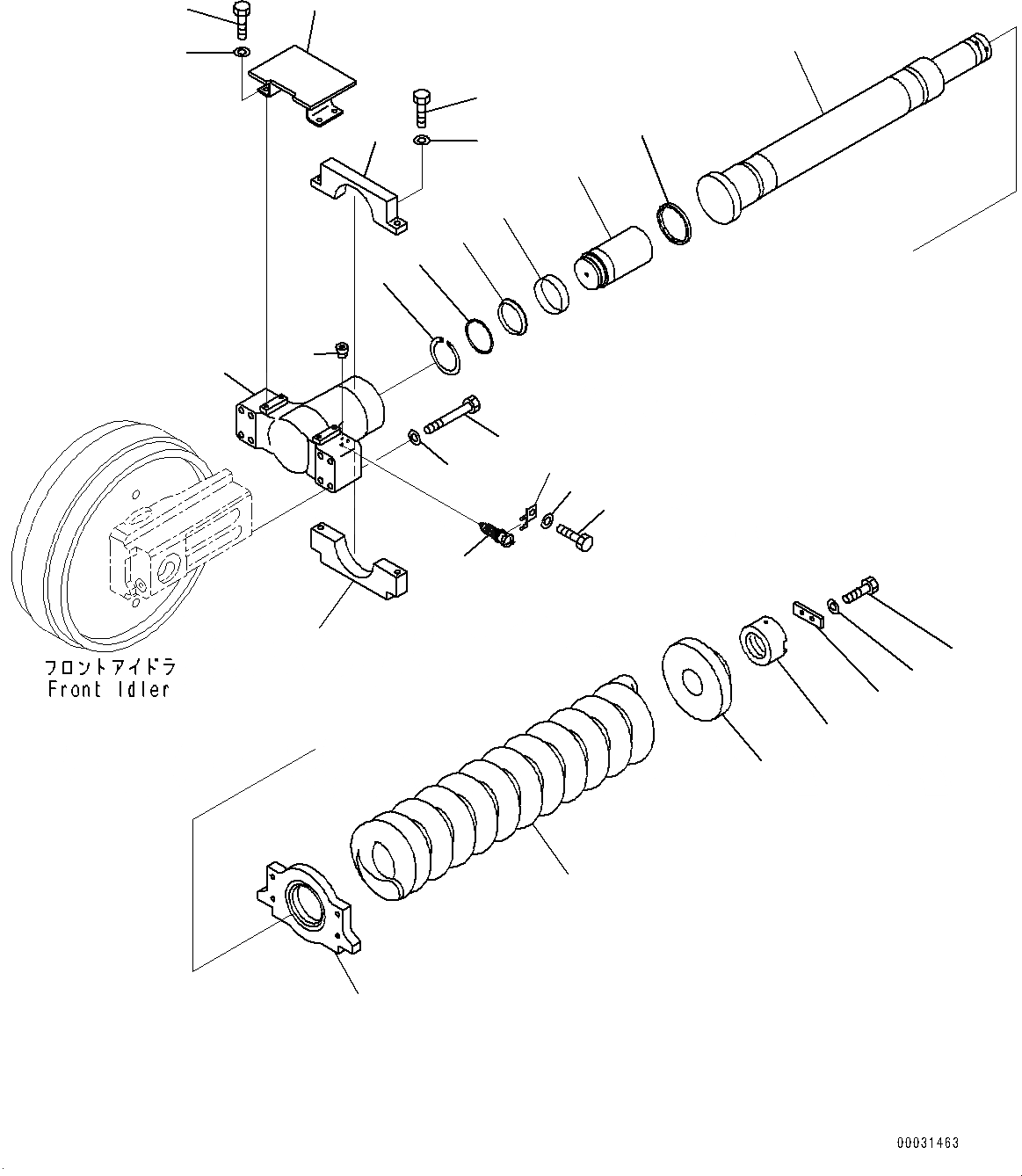Схема запчастей Komatsu PC1250SP-8 - ГУСЕНИЧНАЯ РАМА, ОПОРНЫЙ ЭЛЕМЕНТ ЛЕНИВЦА, ЛЕВ. (№8-) ГУСЕНИЧНАЯ РАМА, КОНЕЧНАЯ ЗАЩИТА КАТКОВ, ДЛЯ ХОЛОДН. ARRANGEMENT КАТКИ