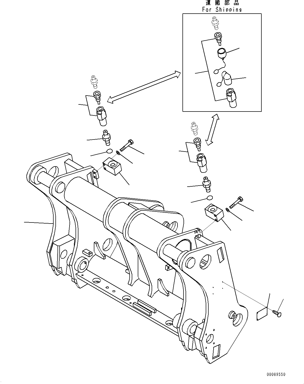Схема запчастей Komatsu WA250PZ-6 - MULTI-COUPLER, РАМА (№77-) MULTI-COUPLER, С MULTI-COUPLER, ЕСКАНАТ