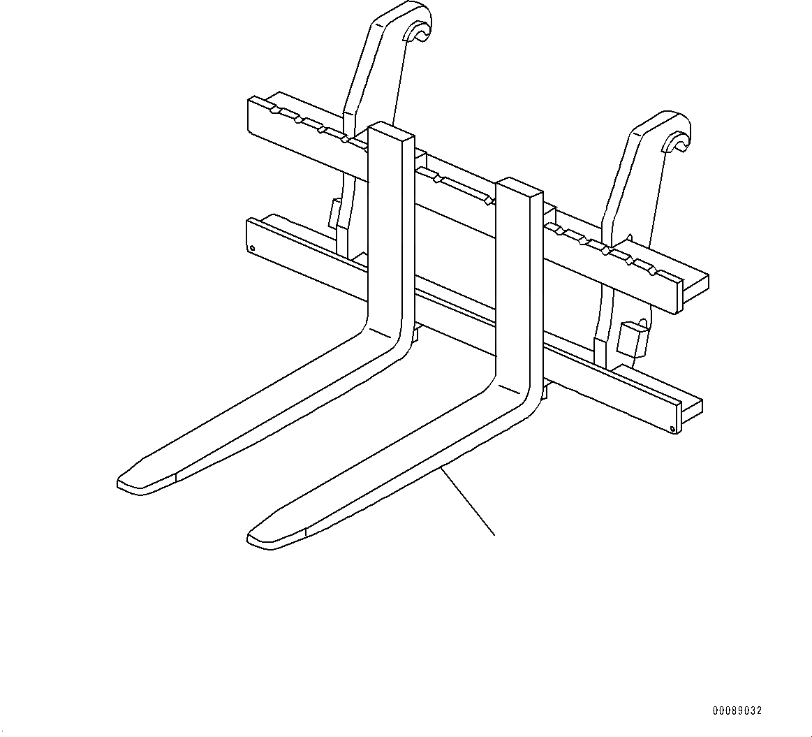 Схема запчастей Komatsu WA250PZ-6 - PALETTE ВИЛЫ (№77-7777) PALETTE ВИЛЫ, С PALETTE ВИЛЫ, MULTI-COUPLER, ЕСКАНАТ