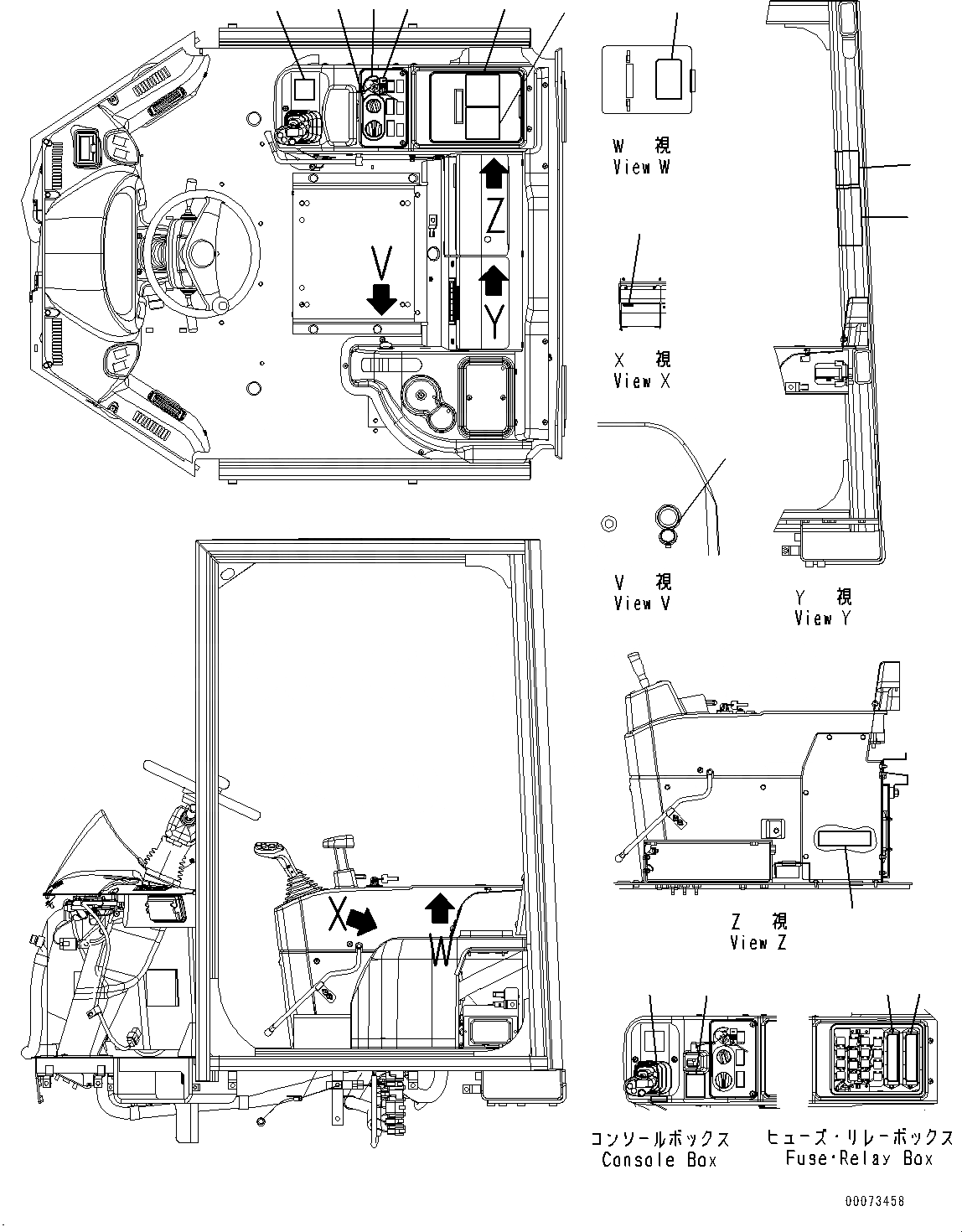 Схема запчастей Komatsu WA250PZ-6 - МАРКИРОВКА, ИНТЕРЬЕР (№78-) МАРКИРОВКА, АНГЛ., TEXT ТИП