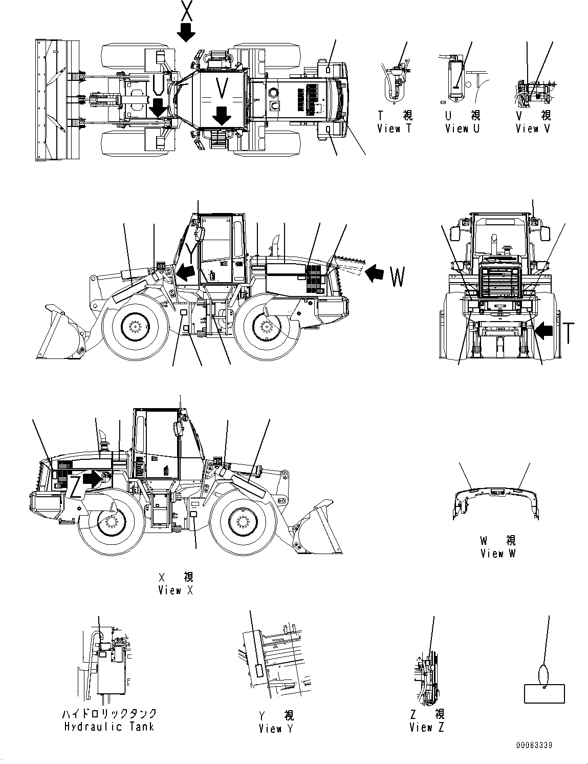 Схема запчастей Komatsu WA250PZ-6 - МАРКИРОВКА, EXTERIOR (№77-78) МАРКИРОВКА, АНГЛ., ДЛЯ СТРАН ЕС ARRANGEMENT