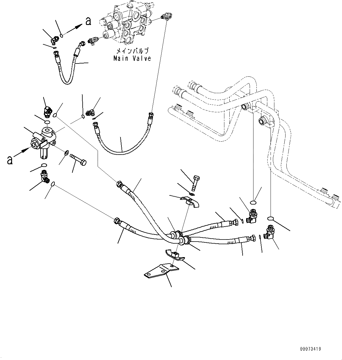 Схема запчастей Komatsu WA250PZ-6 - ГИДРОЛИНИЯ, BYPASS КЛАПАН (№77-) ГИДРОЛИНИЯ, С JRB ТИП СОЕДИНИТ. УСТР-ВО, 3-Х СЕКЦИОНН. КОНТРОЛЬН. КЛАПАН, ШИР. СЕРДЦЕВИНА РАДИАТОР, ECSS