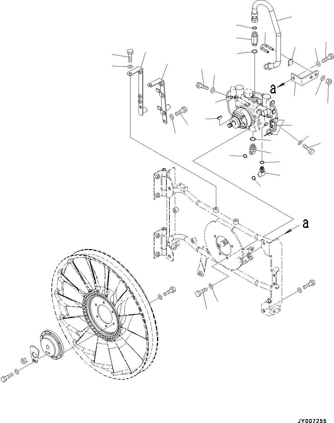 Схема запчастей Komatsu WA200PZ-6 - РАДИАТОР, ВЕНТИЛЯТОР КОМПОНЕНТЫ (№788-) РАДИАТОР, С ШИР. СЕРДЦЕВИНА РАДИАТОР, LATCH ТИП