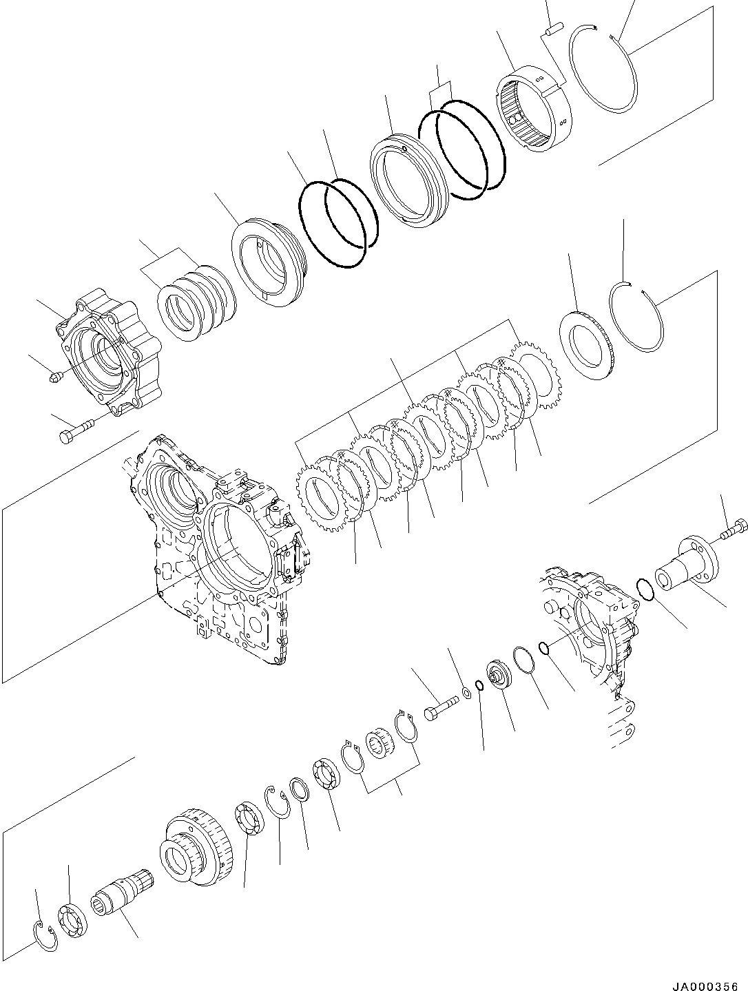 Схема запчастей Komatsu WA200PZ-6 - ПЕРЕДАЧА, ПЕРЕДАЧА МУФТА (№788-) ПЕРЕДАЧА, С КРЫШКА МАСЛОНАЛИВНОГО ПАТРУБКА БЛОКИРОВКА И КРЫШКИБЛОКИР.