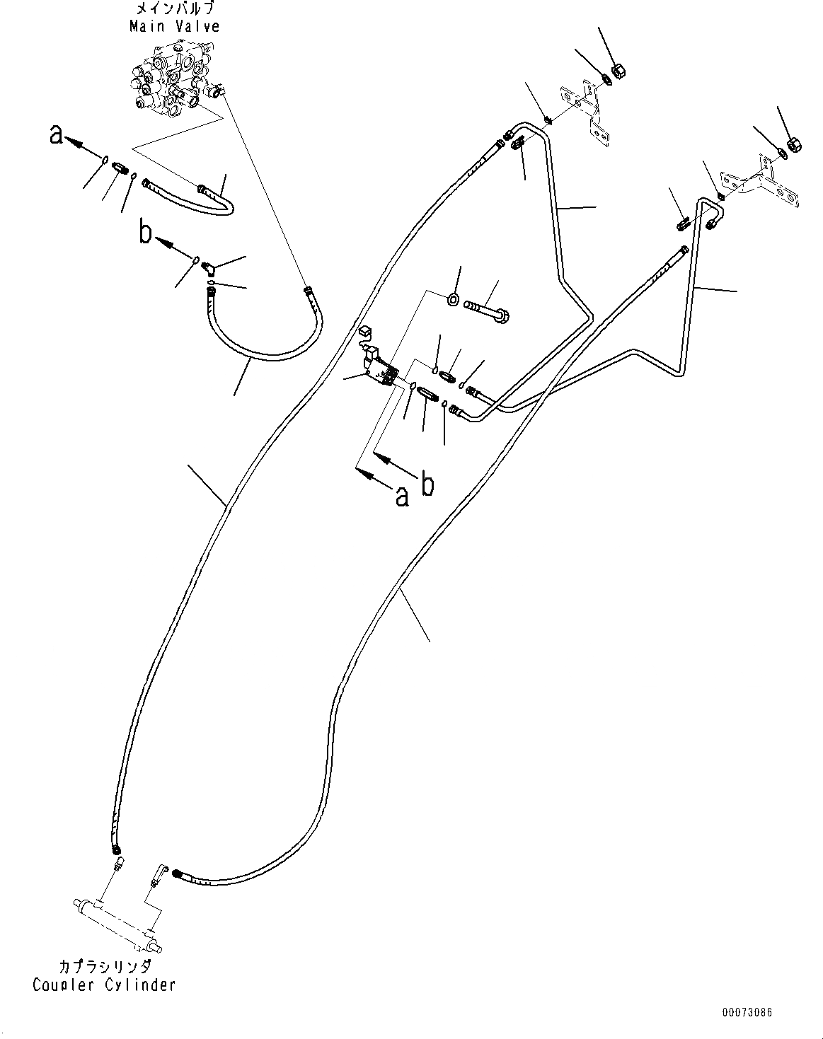 Схема запчастей Komatsu WA200PZ-6 - ГИДРОЛИНИЯ, COUPLER БЛОКИР. СИСТЕМА ТРУБ ЦИЛИНДРА (№788-) ГИДРОЛИНИЯ, С 3-Х СЕКЦ. КОНТР. КЛАПАНОМ, ШИР. СЕРДЦЕВИНА РАДИАТОР, MULTI-COUPLER, ECSS, ЭКСТРЕНН. РУЛЕВ. УПРАВЛЕНИЕ, АВТОМАТИЧ. УПРАВЛ-Е TYP