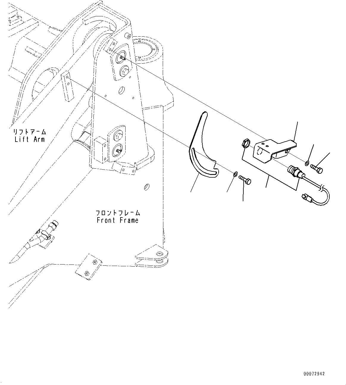 Схема запчастей Komatsu WA200PZ-6 - РУКОЯТЬ И BELL CRANK, КОНЦЕВ. ВЫКЛЮЧ-ЛЬ ПОДЪЕМА СТРЕЛЫ (№79-) РУКОЯТЬ И BELL CRANK