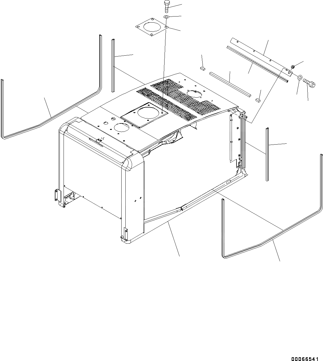 Схема запчастей Komatsu WA200PZ-6 - КАПОТ, КАПОТ, ЗАДН. (№788-) КАПОТ, С ЗАЩИТА ОТ ВАНДАЛИЗМА БЛОКИР.S, С УДЛИНН. ВПУСК ВОЗДУХА, С ЗАДН. ПОЛН. КРЫЛО