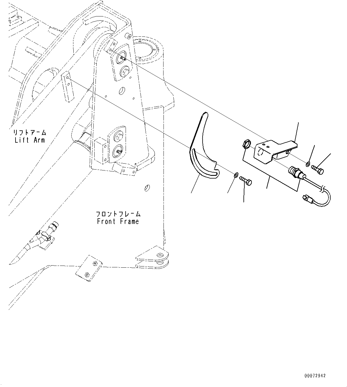 Схема запчастей Komatsu WA200PZ-6 - РУКОЯТЬ И BELL CRANK, КОНЦЕВ. ВЫКЛЮЧ-ЛЬ ПОДЪЕМА СТРЕЛЫ (№79-) РУКОЯТЬ И BELL CRANK
