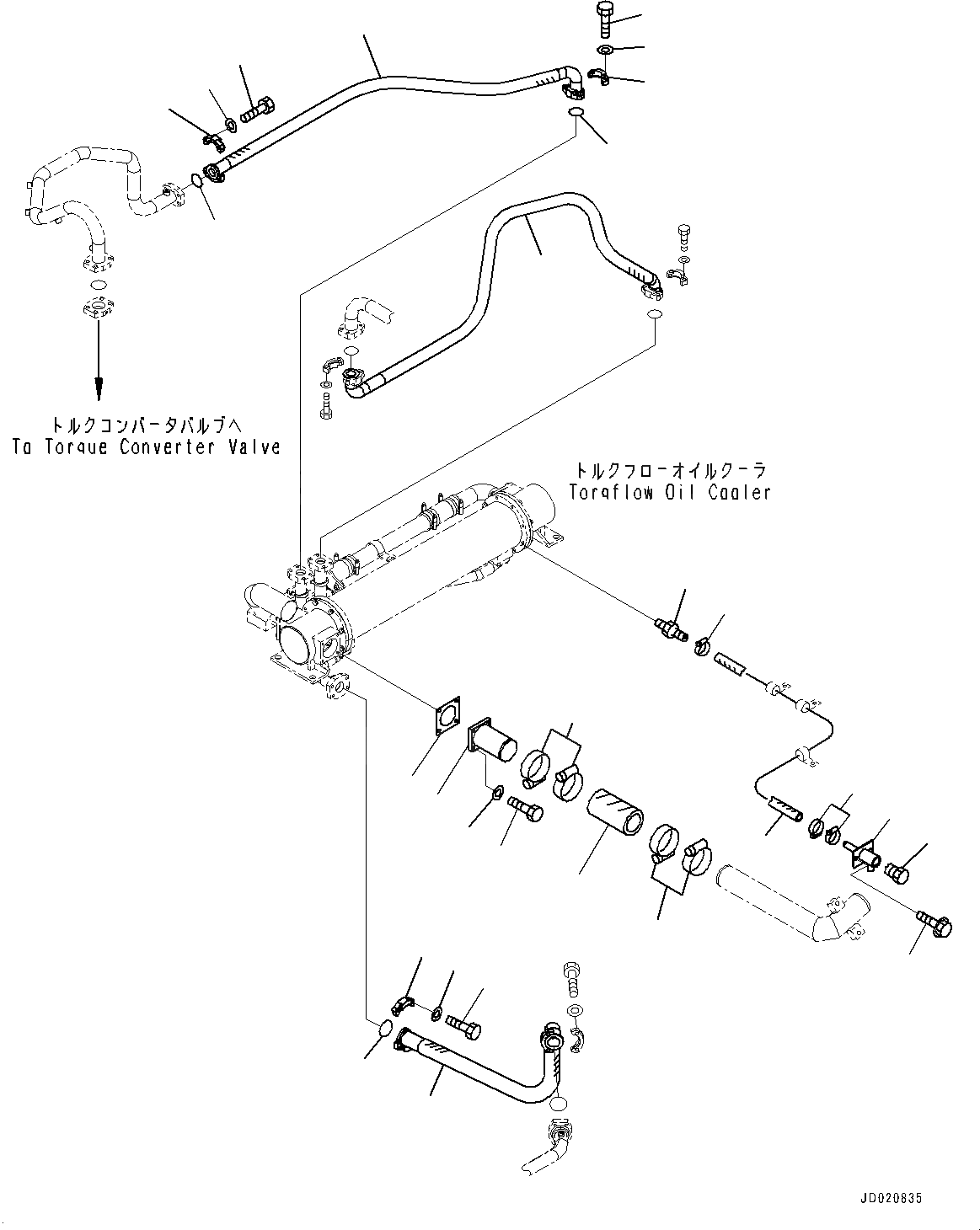 Схема запчастей Komatsu WA800-3E0 - РАДИАТОР, СИСТЕМА ТРУБ ОХЛАЖДЕНИЯ (№7-) РАДИАТОР, С ТОРМОЗ. МАСЛ. СИСТЕМА ОХЛАЖДЕНИЯ, ДЛЯ ЗАПЫЛЕНН МЕСТН. ARRANGEMENT