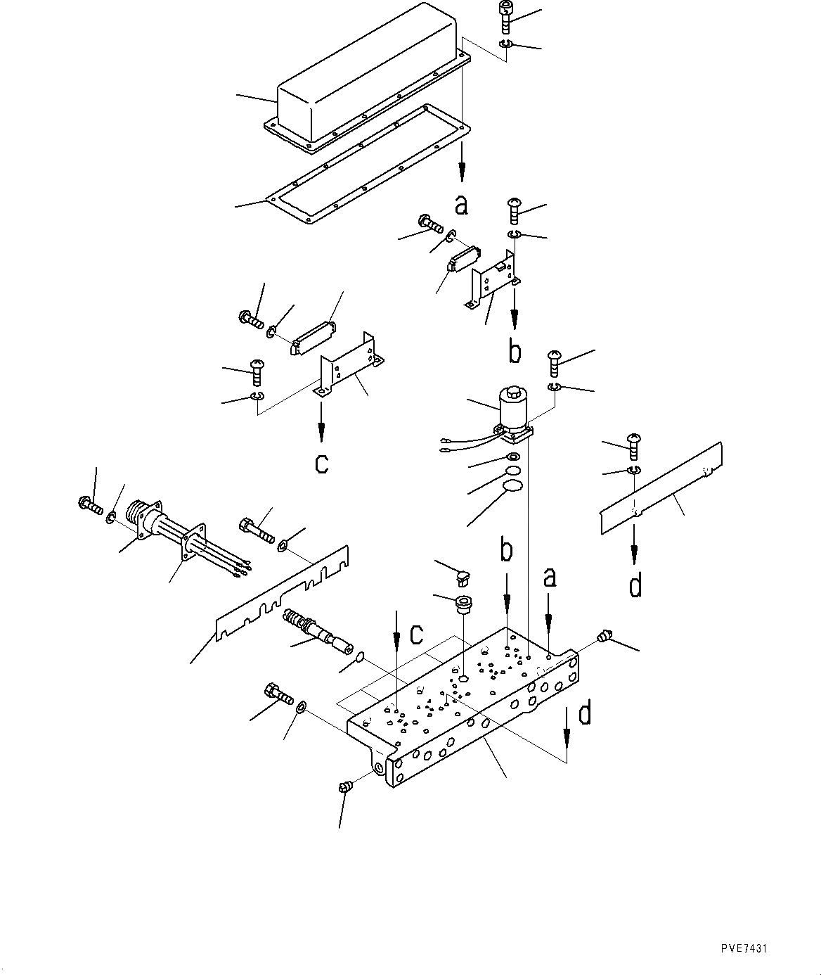 Схема запчастей Komatsu WA800-3E0 - ГИДРОТРАНСФОРМАТОР И ТРАНСМИССИЯ, ВНУТР. ЧАСТИ, СОЛЕНОИДНЫЙ КЛАПАН (№7-) ГИДРОТРАНСФОРМАТОР И ТРАНСМИССИЯ, С ЭКСТРЕНН. УПРАВЛ.