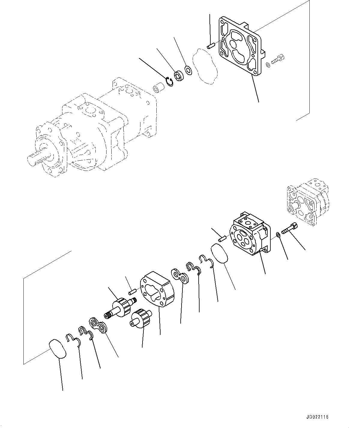 Схема запчастей Komatsu WA800-3E0 - ГИДРОТРАНСФОРМАТОР И ТРАНСМИССИЯ, ВНУТР. ЧАСТИ, ГИДРАВЛ МАСЛ. НАСОС (/7) (№7-) ГИДРОТРАНСФОРМАТОР И ТРАНСМИССИЯ, С ЭКСТРЕНН. УПРАВЛ.
