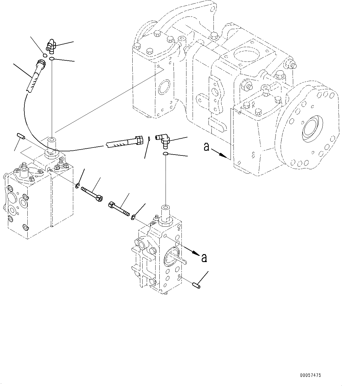 Схема запчастей Komatsu WA800-3E0 - ГИДРОТРАНСФОРМАТОР И ТРАНСМИССИЯ, ПОГРУЗ. НАСОС (/) (№7-) ГИДРОТРАНСФОРМАТОР И ТРАНСМИССИЯ, С VHMS (VHMS)