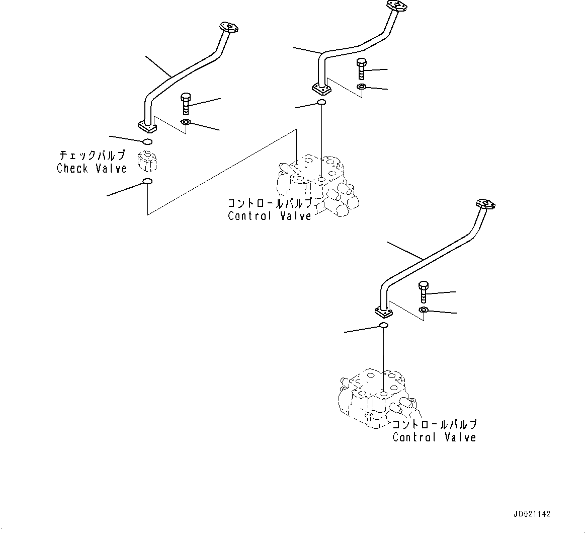 Схема запчастей Komatsu WA800-3E0 - КОНТРОЛЬНЫЙ КЛАПАН РАБОЧ. ОБОРУДОВАНИЯ, ГИДРОЦИЛИНДР КОВША ТРУБЫ (/) (№7-) КОНТРОЛЬНЫЙ КЛАПАН РАБОЧ. ОБОРУДОВАНИЯ, С ТОРМОЗ. МАСЛ. СИСТЕМА ОХЛАЖДЕНИЯ, С УДАЛЕНН. СТРЕЛА ПОЗИЦИОНЕР