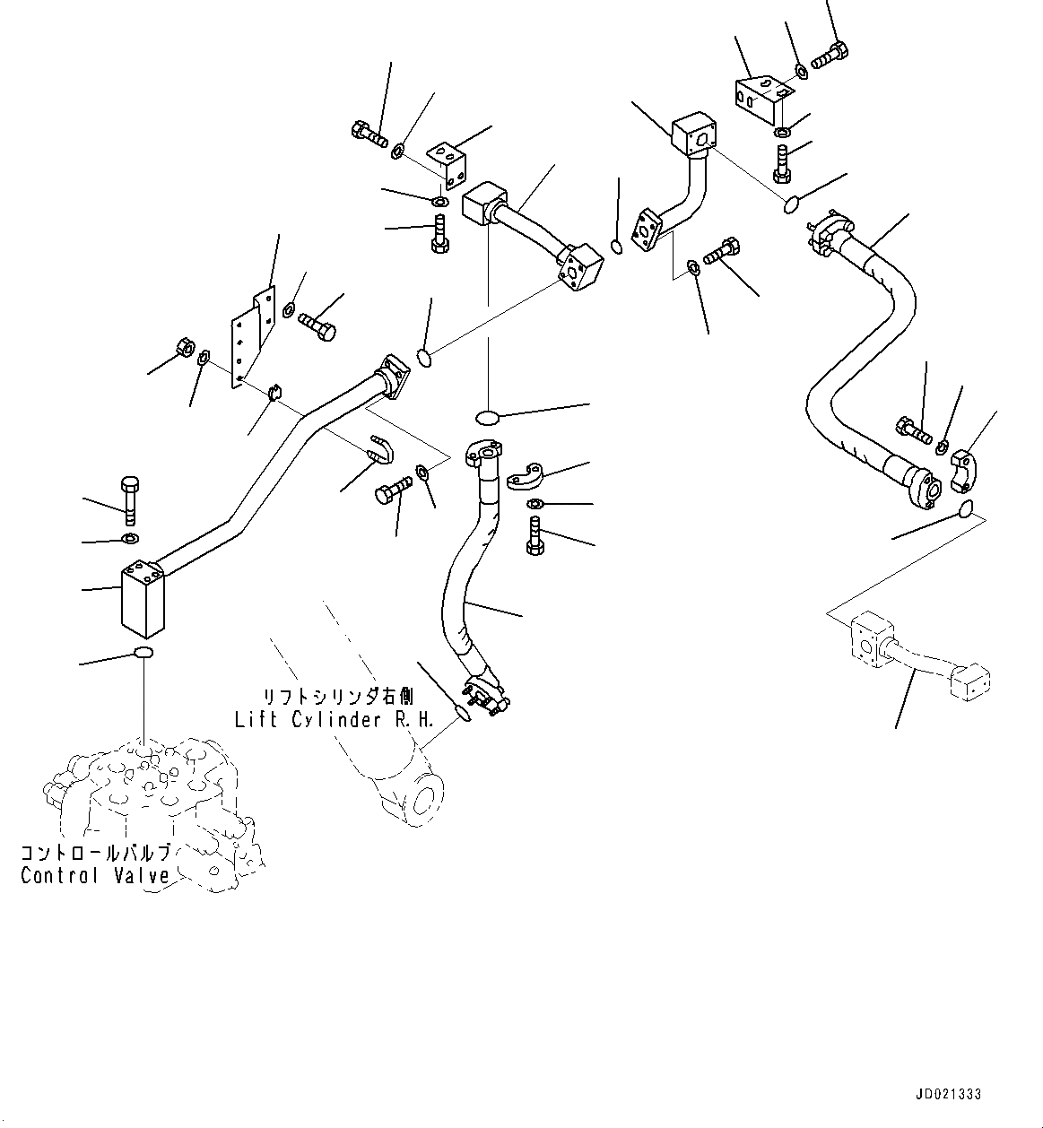 Схема запчастей Komatsu WA800-3E0 - ГИДРОЛИНИЯ, ГИДРОЦИЛИНДР ПОДЪЕМА НИЖН. ТРУБЫ (/) (№7-) ГИДРОЛИНИЯ, С ДЖОЙСТИК СИСТЕМАУПРАВЛЕНИЯ ПОВОРОТОМ, С ЭКСТРЕНН. УПРАВЛ.