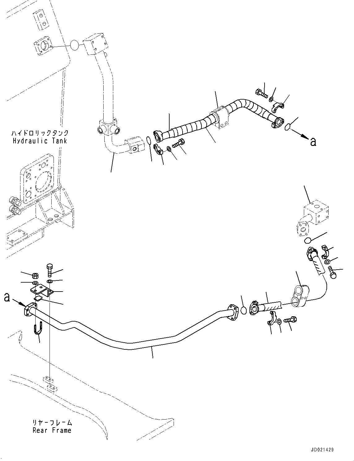 Схема запчастей Komatsu WA800-3E0 - ГИДРОЛИНИЯ, СИСТЕМА ТРУБ ОХЛАЖДЕНИЯ (/) (№7-) ГИДРОЛИНИЯ, С ДЖОЙСТИК СИСТЕМАУПРАВЛЕНИЯ ПОВОРОТОМ