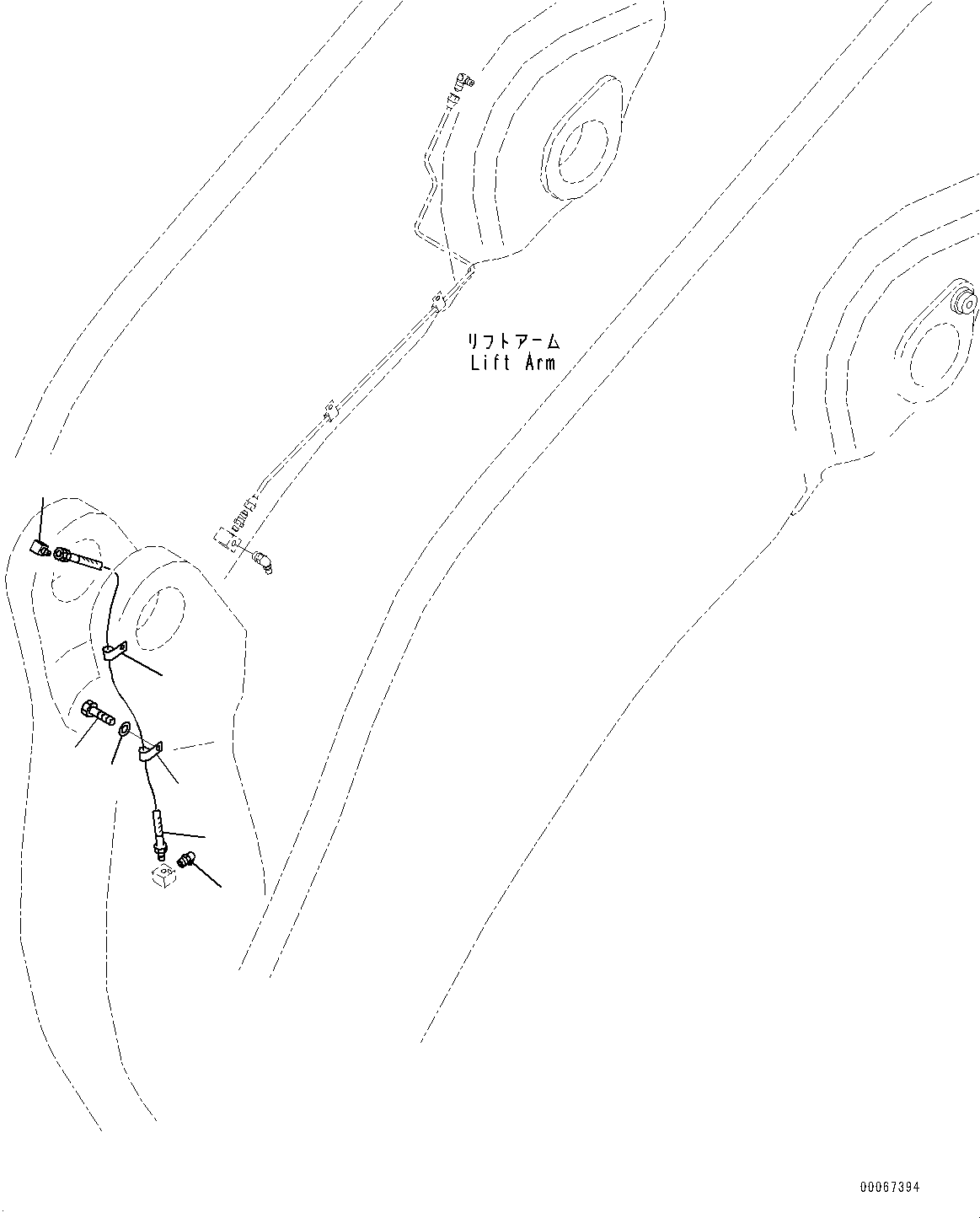 Схема запчастей Komatsu WA800-3E0 - АВТОМАТИЧ.-СИСТ. СМАЗКИ СИСТЕМА, ПЕРЕДН. ТРУБЫ (/) (№7-) АВТОМАТИЧ.-СИСТ. СМАЗКИ СИСТЕМА, АВТОМАТИЧ. СМАЗКА СИСТЕМА, УСИЛЕНН.