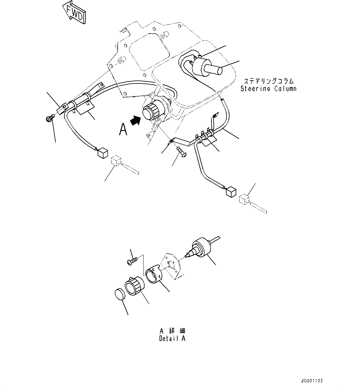 Схема запчастей Komatsu WA800-3E0 - ПОЛ, ПЕРЕКЛЮЧАТЕЛЬ ЗАПУСКА И ВКЛЮЧЕНИЕ ДВОРНИКОВ (№7-) ПОЛ, ЕС БЕЗОПАСН. REGULATION