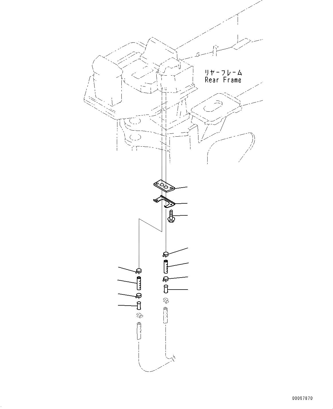 Схема запчастей Komatsu WA800-3E0 - ПОЛ, ГИДР. ПРОВОД. ОБОГРЕВАТЕЛЯ (№7-) ПОЛ, АВТОМАТИЧ.-СИСТ. СМАЗКИ СИСТЕМА, УДАЛЕНН. СТРЕЛА ПОЗИЦИОНЕР