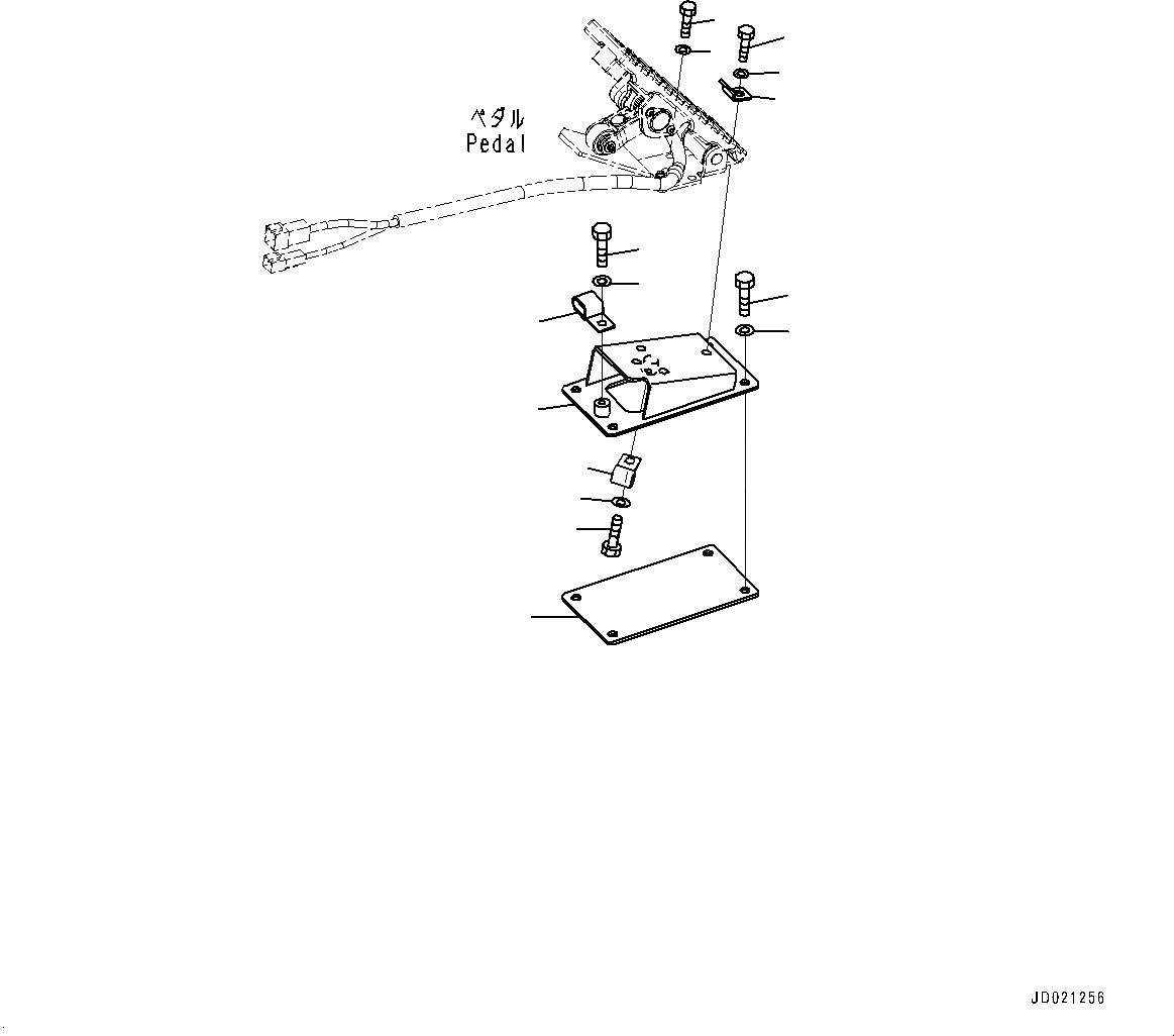 Схема запчастей Komatsu WA800-3E0 - ПОЛ, УПРАВЛ-Е ДВИГАТЕЛЕМ ПЕДАЛЬ КРЕПЛЕНИЕ (№7-) ПОЛ, АВТОМАТИЧ.-СИСТ. СМАЗКИ СИСТЕМА, УДАЛЕНН. СТРЕЛА ПОЗИЦИОНЕР, ДВИГАТЕЛЬ PRE-СМАЗКА СИСТЕМА