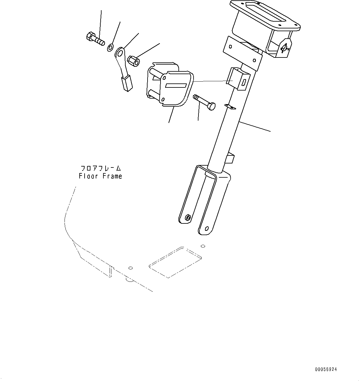 Схема запчастей Komatsu WA800-3E0 - ПОЛ, РУЛЕВ. КОЛОН. (№7-) ПОЛ, АВТОМАТИЧ.-СИСТ. СМАЗКИ СИСТЕМА, УДАЛЕНН. СТРЕЛА ПОЗИЦИОНЕР