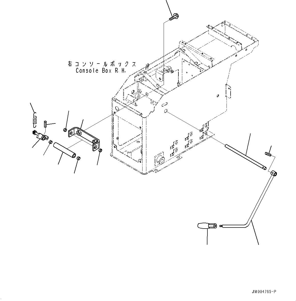 Схема запчастей Komatsu WA800-3E0 - ПОЛ, РЫЧАГ БЛОКИРОВКИ (/) (№7-) ПОЛ, С EPC РЫЧАГ