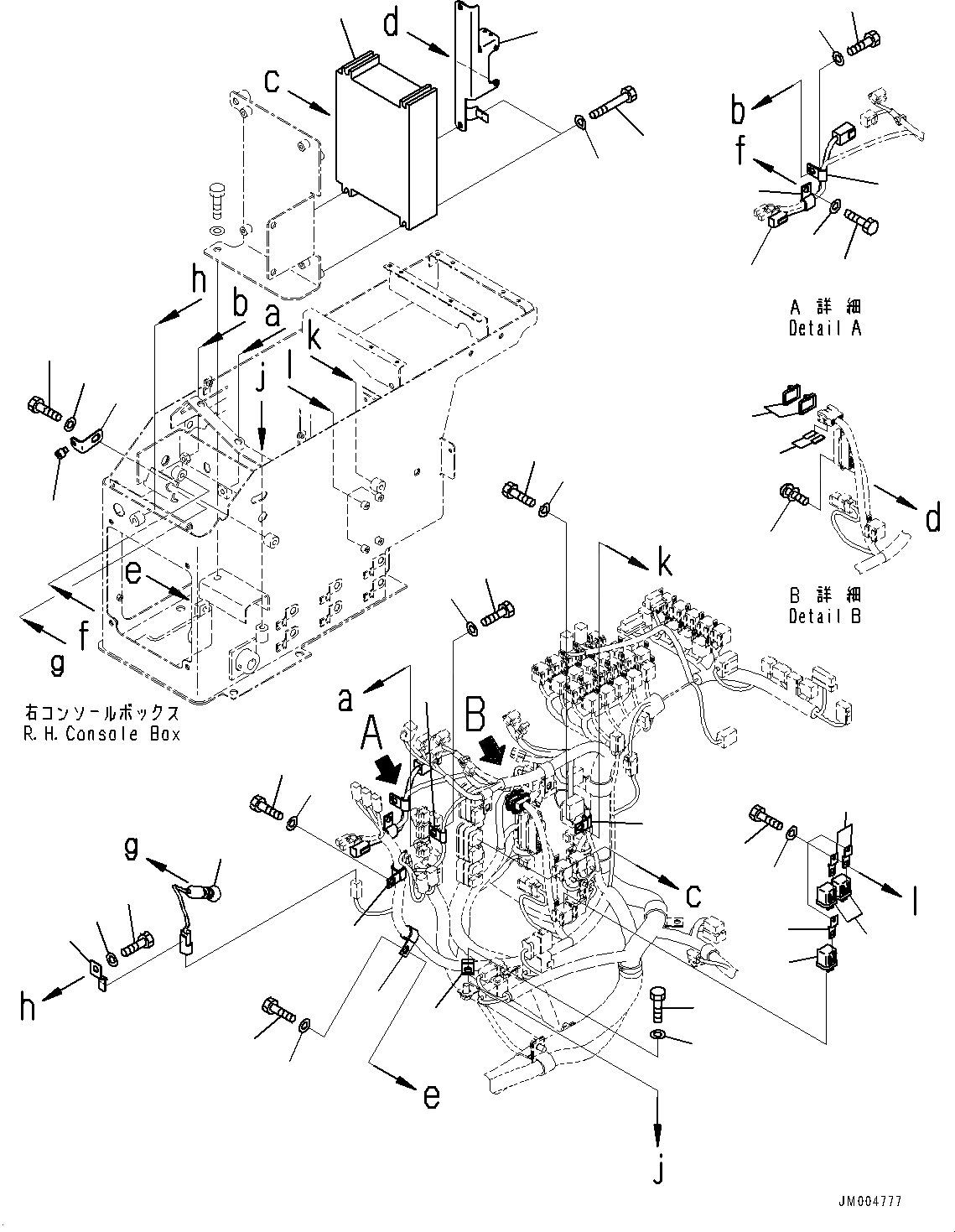 Схема запчастей Komatsu WA800-3E0 - ПОЛ, EPC КОНТРОЛЛЕР (№7-) ПОЛ, С EPC РЫЧАГ