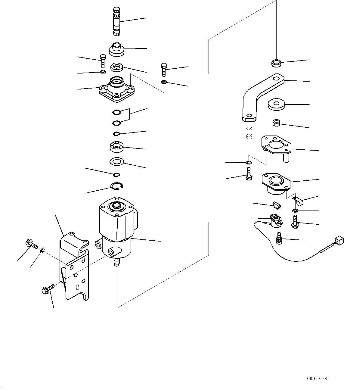 Схема запчастей Komatsu WA800-3E0 - ПОЛ СУППОРТ, ГЛАВН. КЛАПАН (№7-) ПОЛ СУППОРТ, С ADVANCED УПРАВЛ-Е ДЖОЙСТИКОМ (AJSS)