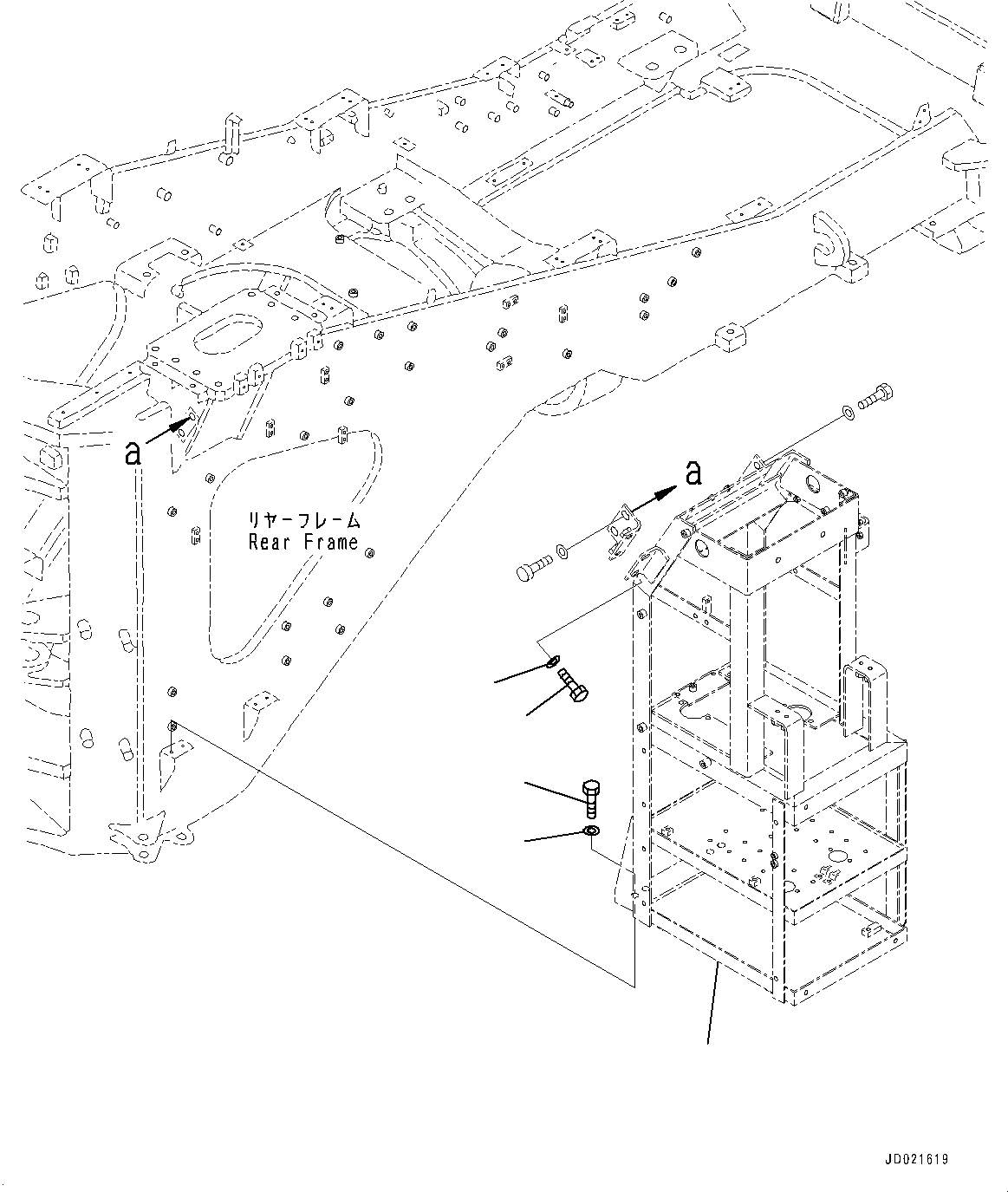 Схема запчастей Komatsu WA800-3E0 - УПРАВЛ-Е ТОРМОЗОМ, ПАНЕЛЬ УПРАВЛ-Я КРЕПЛЕНИЕ (№7-) УПРАВЛ-Е ТОРМОЗОМ, С VHMS (VHMS)