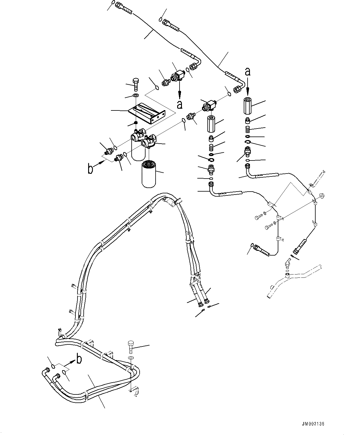 Схема запчастей Komatsu WA800-3E0 - ТОРМОЗНАЯ ГИДРОЛИНИЯ, ВНУТР. ЧАСТИ, ОХЛАЖД-Е МАСЛ. ФИЛЬТР (№7-) ТОРМОЗНАЯ ГИДРОЛИНИЯ, ADVANCED ДЖОЙСТИК СИСТЕМАУПРАВЛЕНИЯ ПОВОРОТОМ(AJSS), ТОРМОЗ. МАСЛ. СИСТЕМА ОХЛАЖДЕНИЯ