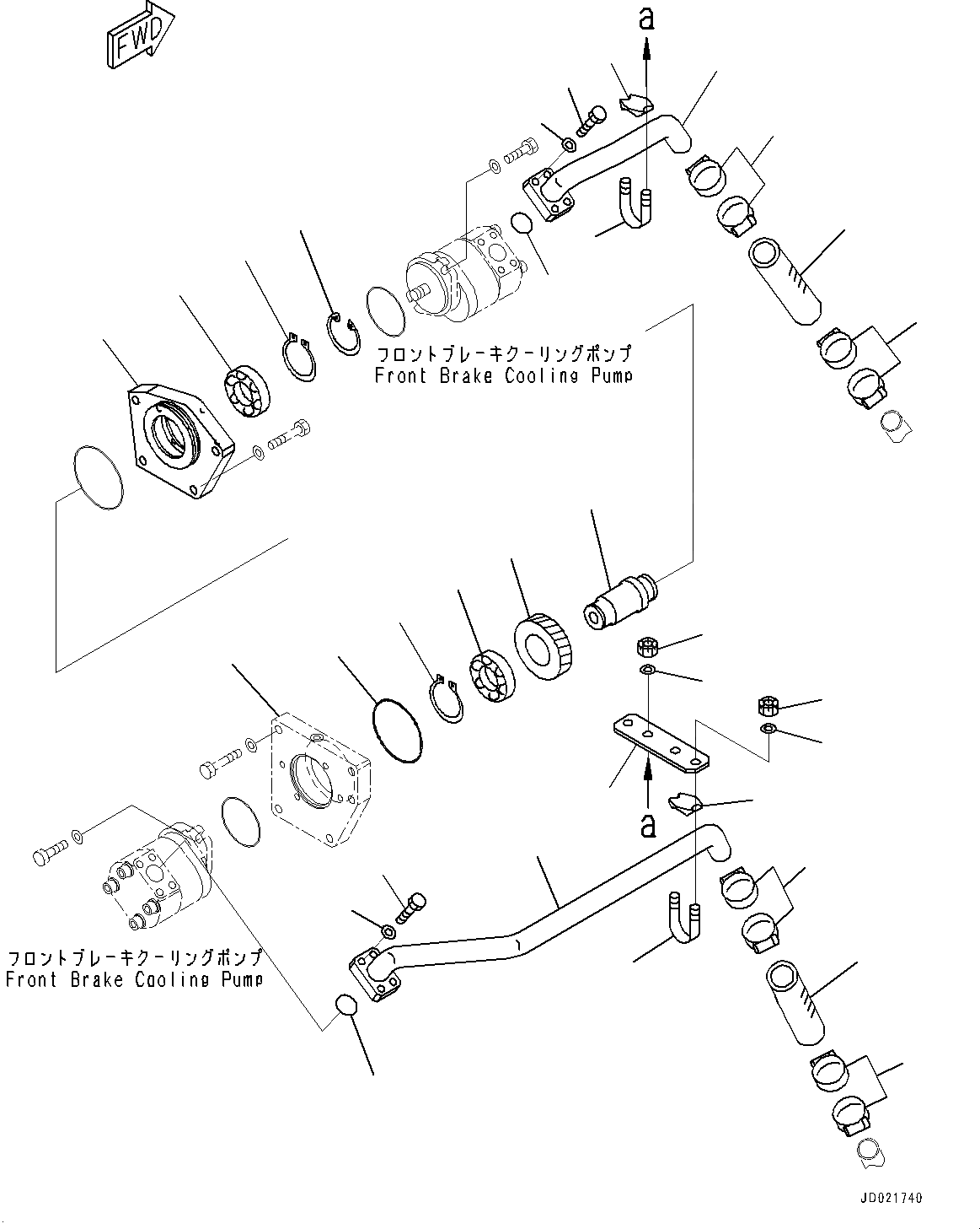 Схема запчастей Komatsu WA800-3E0 - ТОРМОЗНАЯ ГИДРОЛИНИЯ, КОЖУХ И ТРУБКА (№7-7) ТОРМОЗНАЯ ГИДРОЛИНИЯ, ADVANCED ДЖОЙСТИК СИСТЕМАУПРАВЛЕНИЯ ПОВОРОТОМ(AJSS), ТОРМОЗ. МАСЛ. СИСТЕМА ОХЛАЖДЕНИЯ, ПРОХОДНОЙ ФИЛЬТР