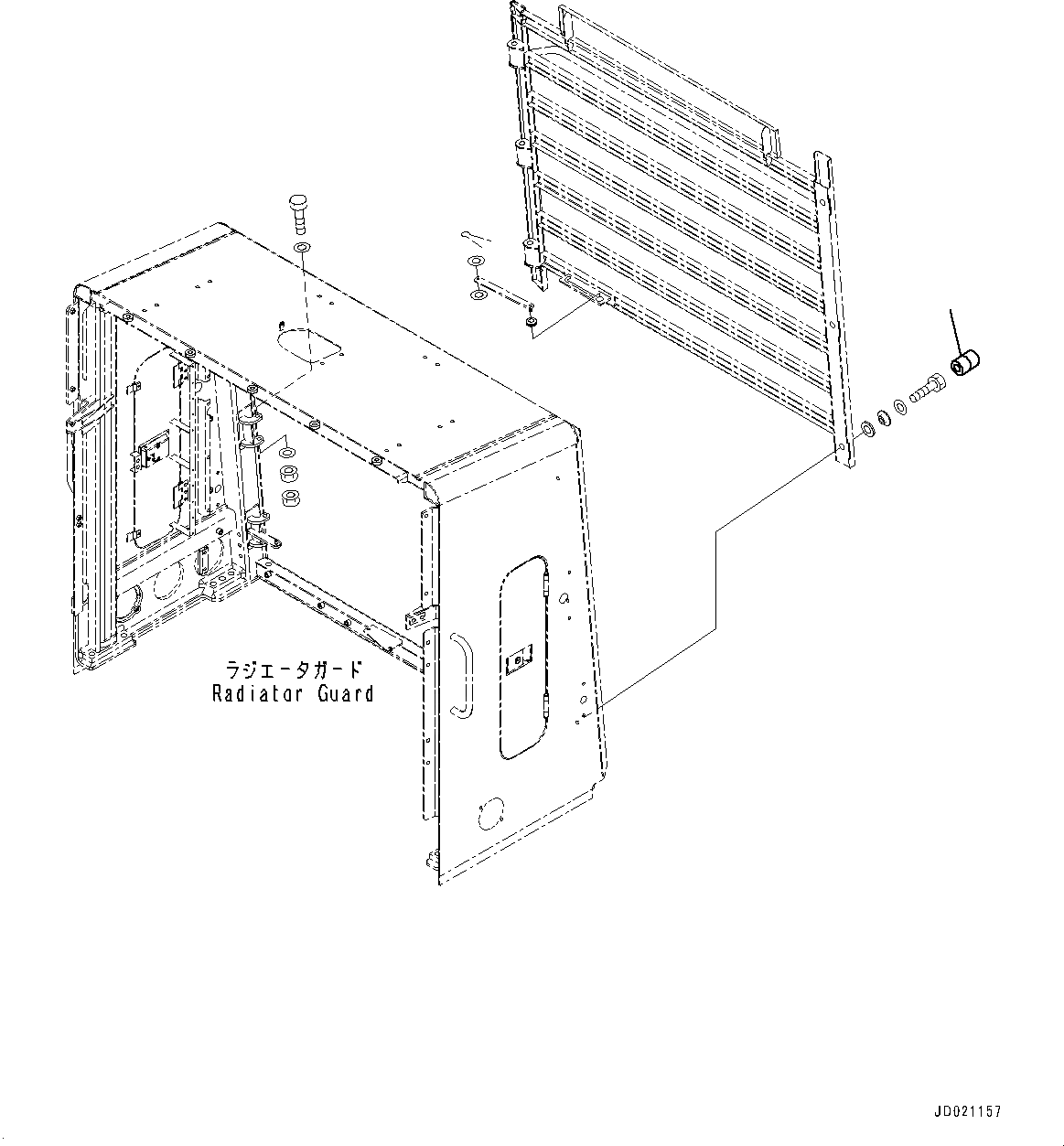 Схема запчастей Komatsu WA800-3E0 - ЗАЩИТА РАДИАТОРА AND КАПОТ, РЕШЕТКА (№7-) ЗАЩИТА РАДИАТОРА AND КАПОТ, С ТОРМОЗ. МАСЛ. СИСТЕМА ОХЛАЖДЕНИЯ