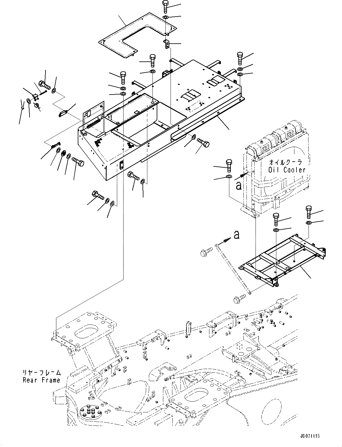 Схема запчастей Komatsu WA800-3E0 - ЗАДН. КРЫЛО И ЛЕСТНИЦА, ОСНОВН. КОНСТРУКЦИЯ, ПРАВ. (№7-) ЗАДН. КРЫЛО И ЛЕСТНИЦА, ТОРМОЗ. МАСЛ. СИСТЕМА ОХЛАЖДЕНИЯ, АВТОМАТИЧ.-СИСТ. СМАЗКИ СИСТЕМА
