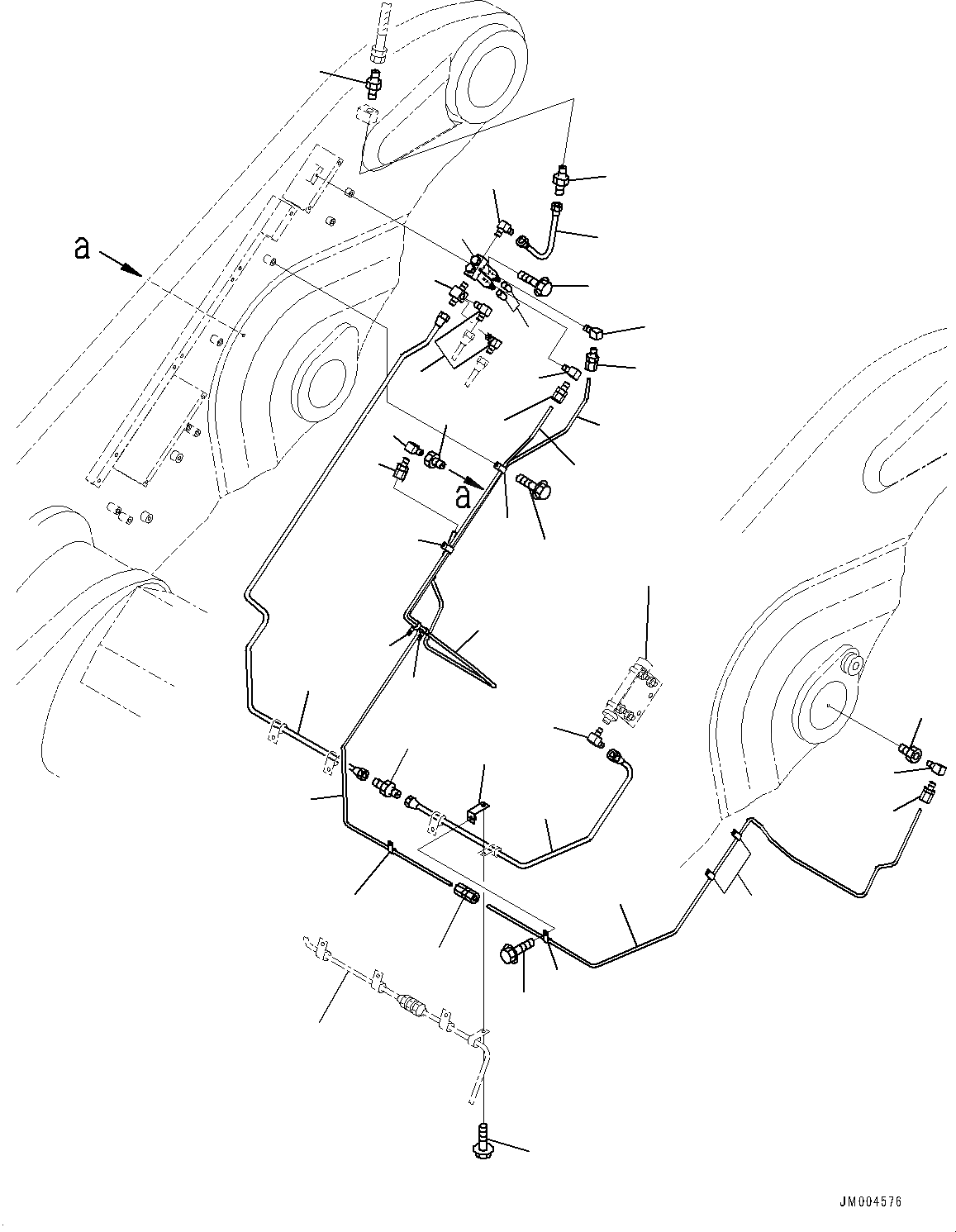 Схема запчастей Komatsu WA800-3E0 - РУКОЯТЬ И BELL CRANK, СМАЗ. ТРУБЫ (№7-) РУКОЯТЬ И BELL CRANK, С АВТОМАТИЧ.-СИСТ. СМАЗКИ СИСТЕМА, УДАЛЕНН. СТРЕЛА ПОЗИЦИОНЕР