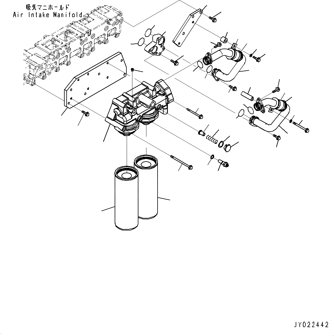 Схема запчастей Komatsu SAA6D140E-5D - ДВИГАТЕЛЬ МАСЛ. ФИЛЬТР И ТРУБЫ (№8-) ДВИГАТЕЛЬ МАСЛ. ФИЛЬТР И ТРУБЫ