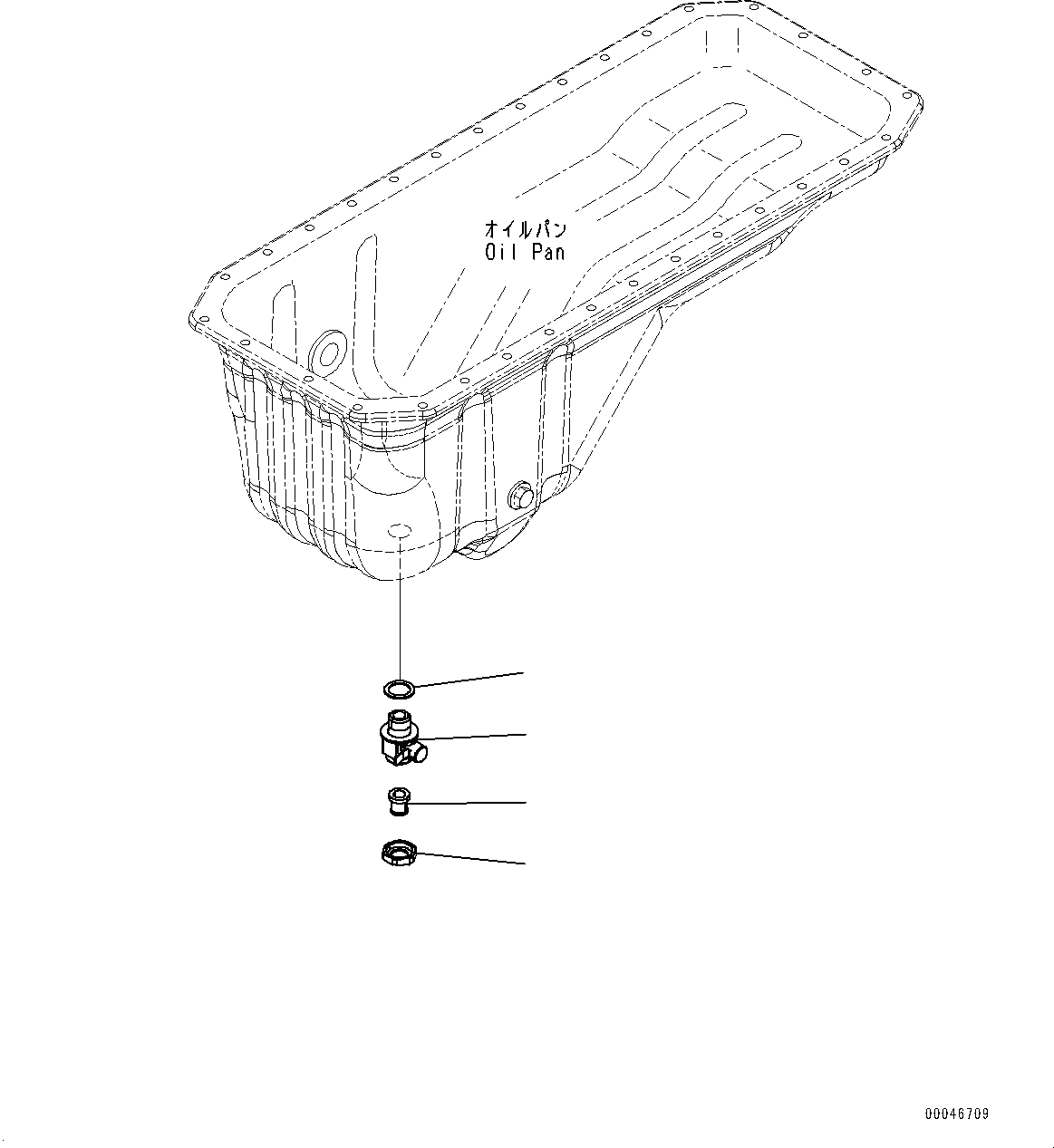 Схема запчастей Komatsu SAA6D107E-1H - ПОДДОН ДВИГ-ЛЯ ДРЕНАЖН. (№7-) ПОДДОН ДВИГ-ЛЯ ДРЕНАЖН.