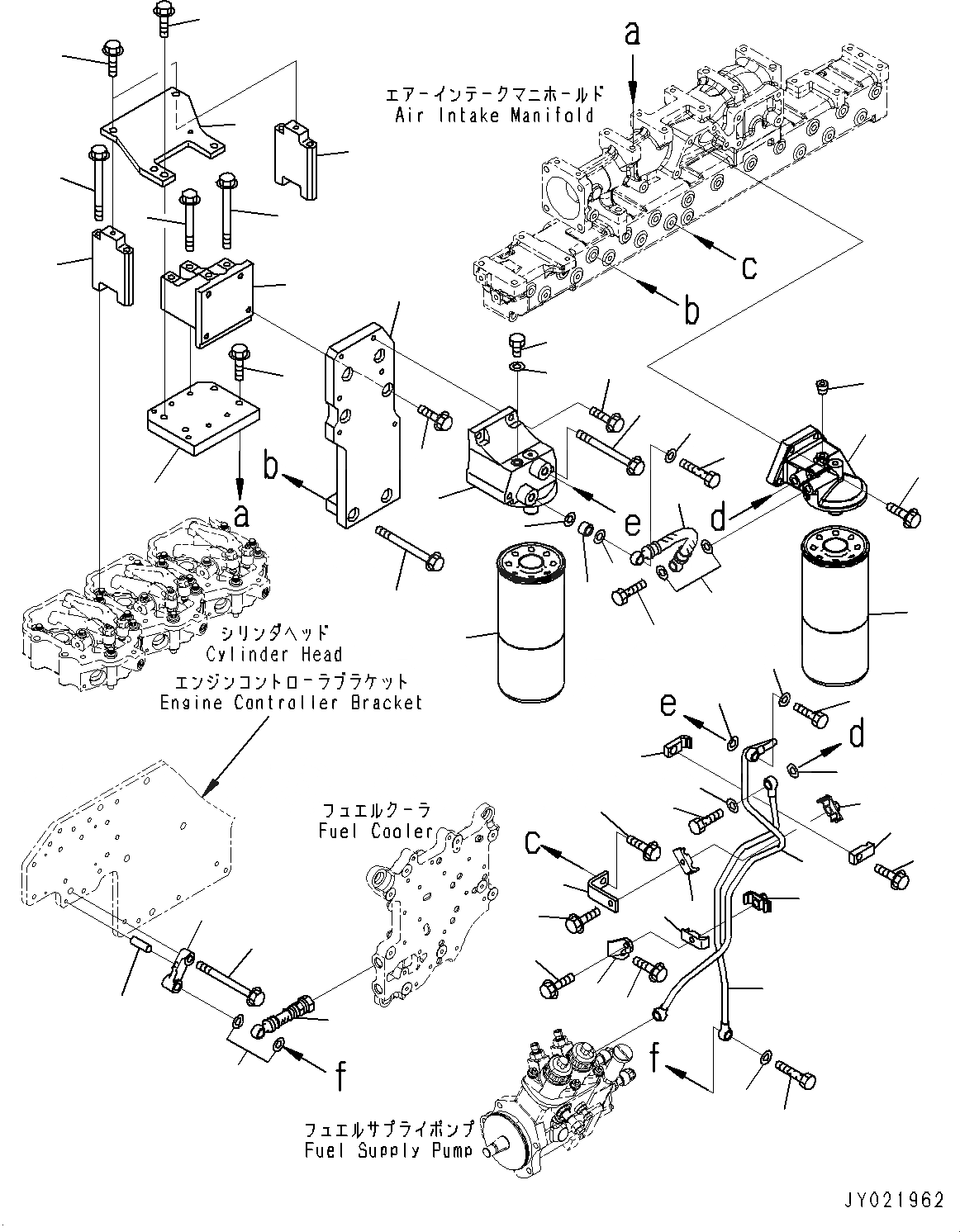 Схема запчастей Komatsu SAA6D125E-5BA - ТОПЛИВН. ФИЛЬТР., (/) (№-7) ТОПЛИВН. ФИЛЬТР.