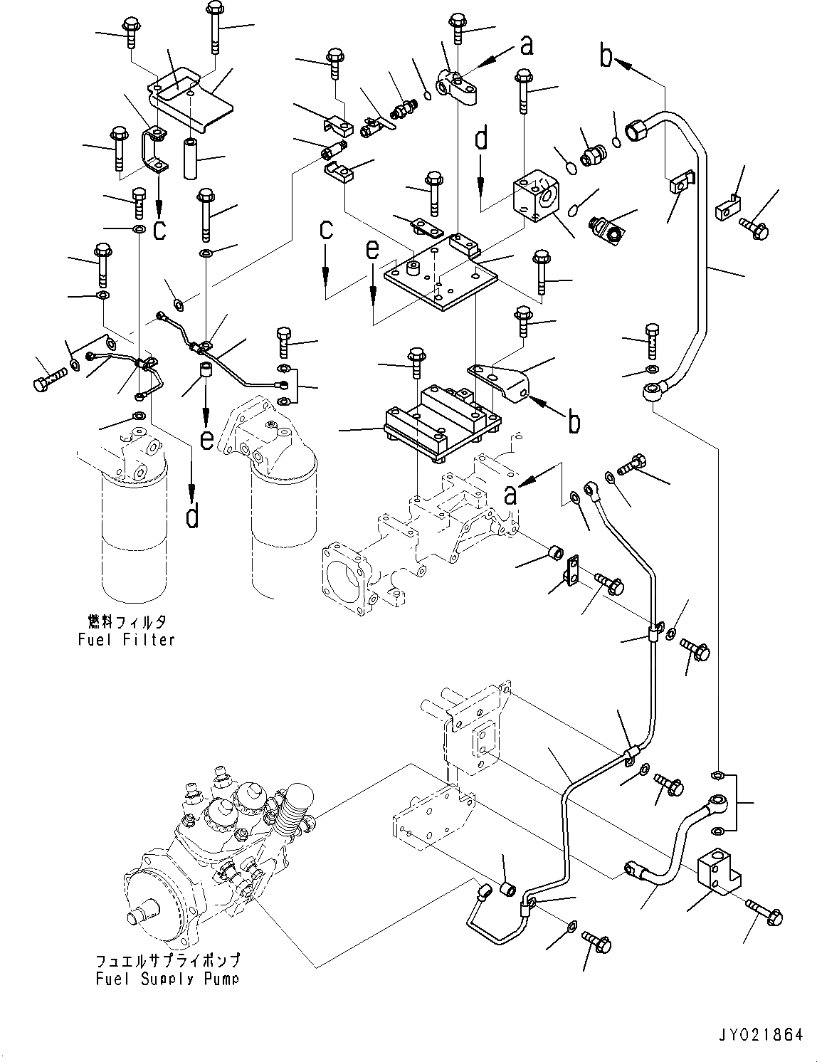 Схема запчастей Komatsu SAA6D125E-5BA - ТОПЛИВН. ФИЛЬТР., (/) (№-7) ТОПЛИВН. ФИЛЬТР.