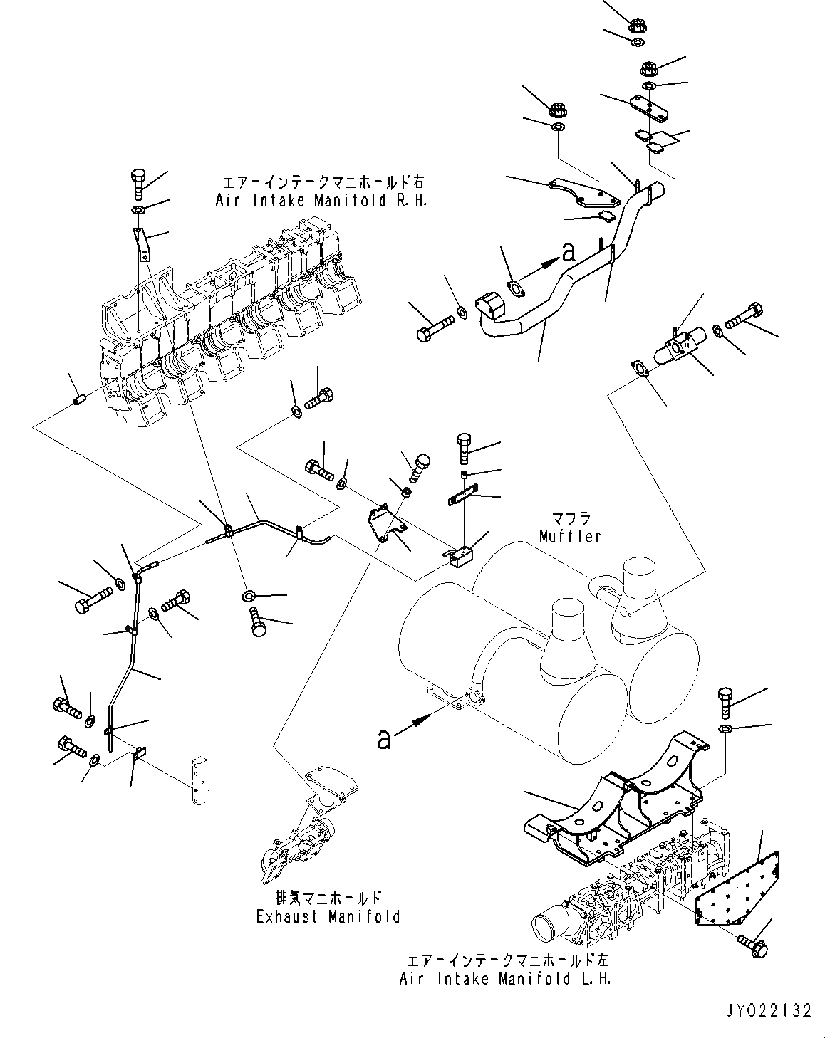 Схема запчастей Komatsu SAA12V140E-3E - ВЫПУСКН. ГЛУШИТЕЛЬ, ДРЕНАЖН. ТРУБЫ (№-) ВЫПУСКН. ГЛУШИТЕЛЬ, EXTREMELY BAD ТОПЛИВН. И ПЛОХ. ТОПЛИВО ARRANGEMENT СПЕЦ-Я.+ФИЛЬТР. (ВОДН.+DUST)