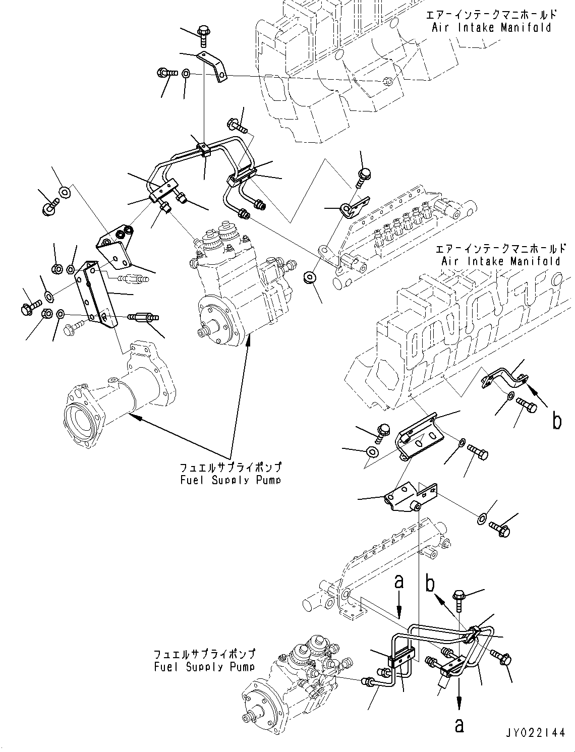 Схема запчастей Komatsu SAA12V140E-3E - ТОПЛИВН. ТРУБКИ ВПРЫСКА, ПОДАЮЩ. НАСОС - COMMON RAIL (№-) ТОПЛИВН. ТРУБКИ ВПРЫСКА, EXTREMELY BAD ТОПЛИВН. И ПЛОХ. ТОПЛИВО ARRANGEMENT СПЕЦ-Я.+ФИЛЬТР. (ВОДН.+DUST)