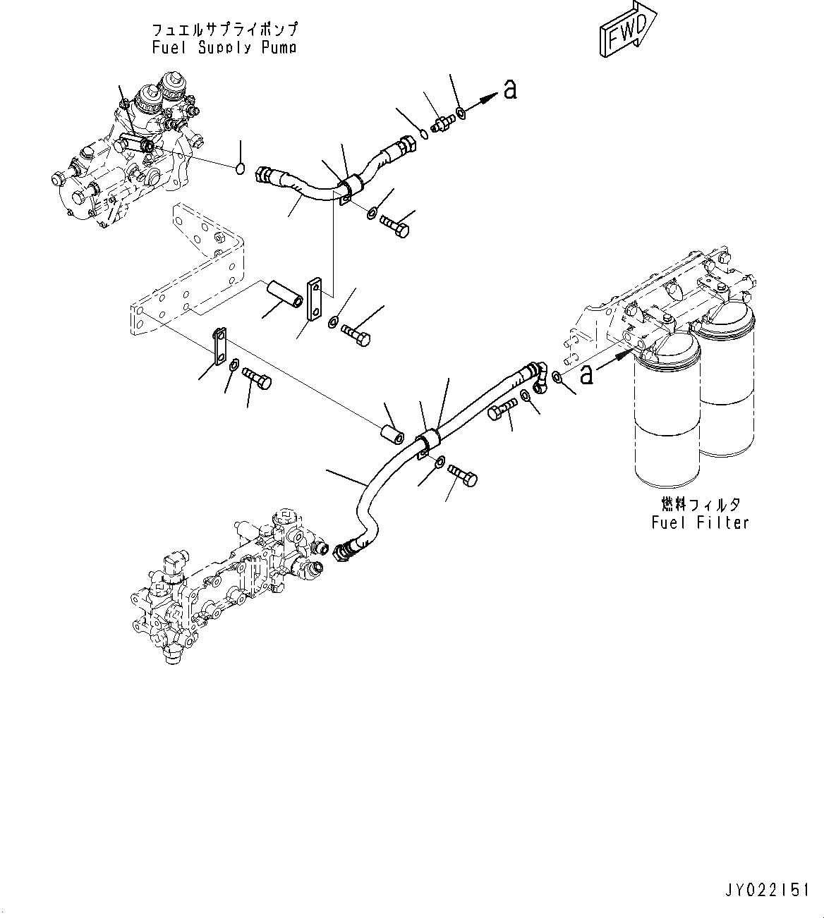 Схема запчастей Komatsu SAA12V140E-3E - ТОПЛИВОПРОВОД., ПРАВ. ГРУПП. (/) (№-) ТОПЛИВОПРОВОД., ДЛЯ EXTRA BAD ТОПЛИВН. И ПЛОХ. ТОПЛИВО СПЕЦ-ЯIFICATION, ВОДН.+DUST, ДОПОЛН. ФИЛЬТР.