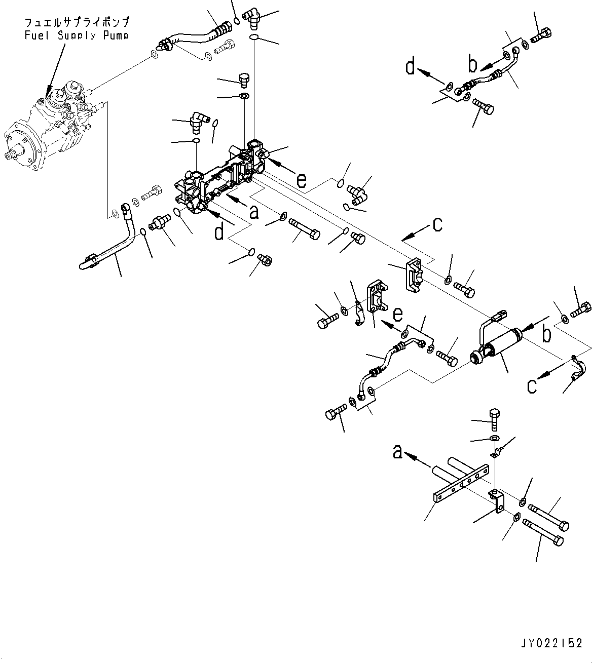 Схема запчастей Komatsu SAA12V140E-3E - ТОПЛИВОПРОВОД., ЛЕВ. ГРУПП. (/) (№-) ТОПЛИВОПРОВОД., ДЛЯ EXTRA BAD ТОПЛИВН. И ПЛОХ. ТОПЛИВО СПЕЦ-ЯIFICATION, ВОДН.+DUST, ДОПОЛН. ФИЛЬТР.